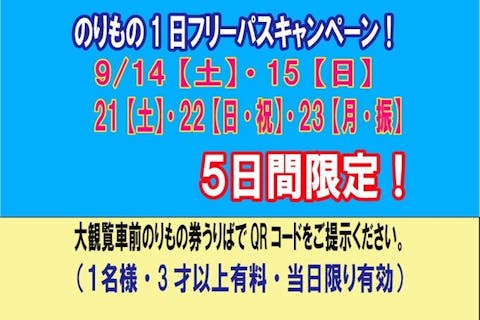 のりもの1日フリーパス割引キャンペーン　【RIJF2024 おめでとう25周年】