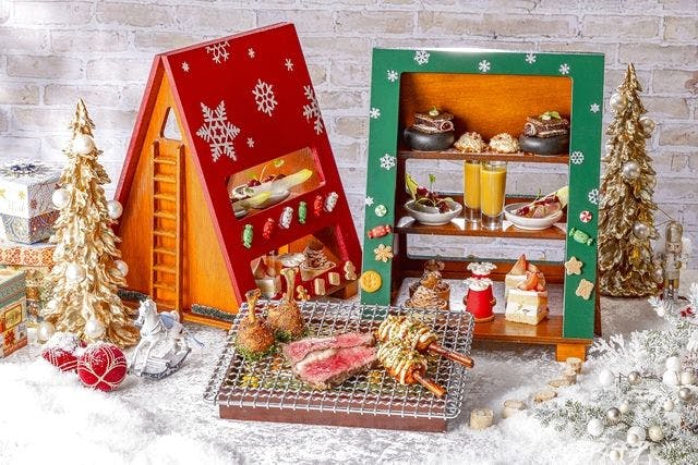 お肉が主役の「クリスマスミートアフタヌーンティー」（11月14日～12月26日利用可能）