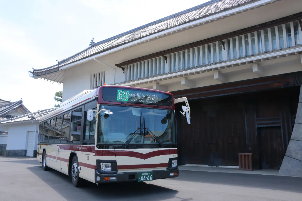 【最大320円割引】京都バス乗車券（２枚）×太秦映画村１DAY入村券 セット券