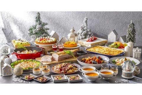 11/14～2/26【ヒルトン東京マーブルラウンジ】ソフトドリンク飲み放題付き冬ランチビュッフェ