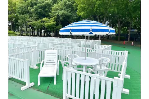 【リゾートエリア／その他（流水プール（東）No.109）】しらこばと水上公園夏季プール　有料席