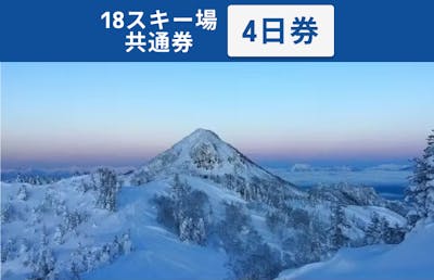全日利用可】志賀高原マウンテンリゾート 18スキー場共通 リフト4日券
