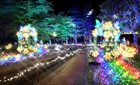 虹の郷（昼間）」＆「イルミtheナイト（夜間）」セットの1日入園券(A