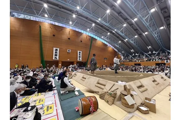 タマリS席】令和六年春巡業 大相撲箕面万博場所 4月1日 箕面市立第一 