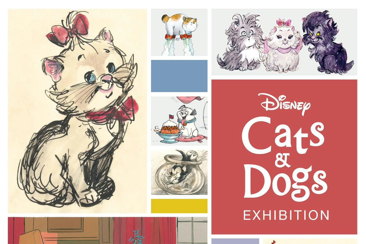 【ディズニー キャッツ＆ドッグス展】ディズニー”犬と猫”のキャラクターが大集合！