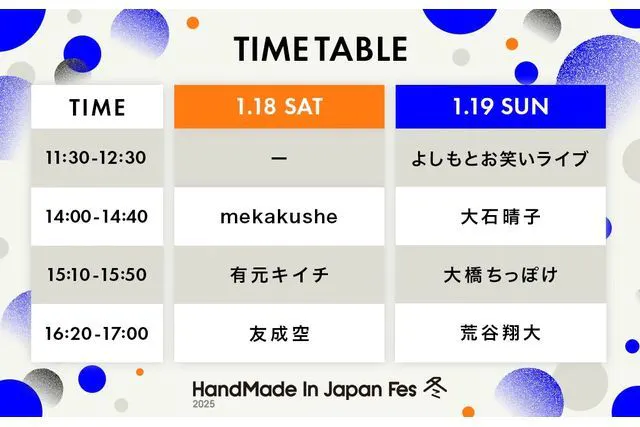 前売り1日券】ハンドメイドインジャパンフェス冬(2025) 1/18～1/19開催