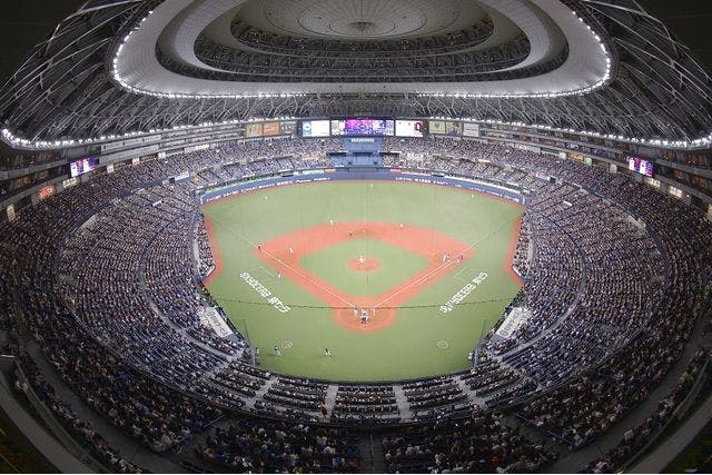 交流戦 オリックスバファローズvs横浜DeNAベイスターズ 上段C指定席 壁(ゲート)側席 京セラドーム大阪 - 興行チケット