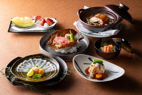 【シャンパンを含む2ドリンク付き！ディナー会席コース 匠】和の匠が丹精込めてご用意する豪華会席