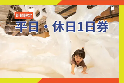新規限定！5%割引【平日・休日】１日券　PLAY! PARK（プレイパーク）立川