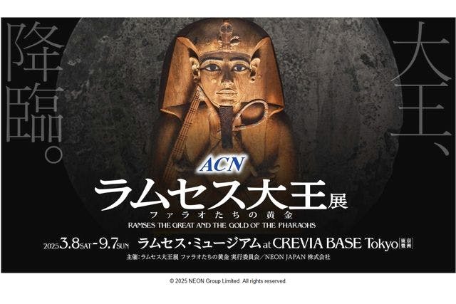 【アソビュー！限定_特別割引／当日券】ACN ラムセス大王展 ファラオたちの黄金