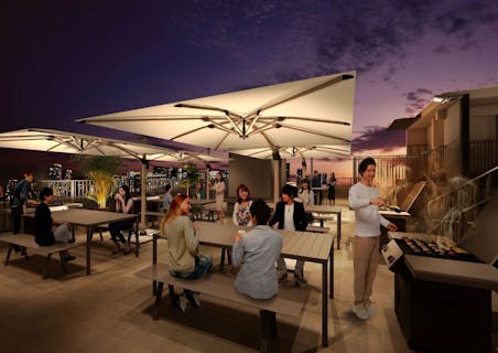 【要予約／手ぶらOK】ホテル屋上で楽しむ「天然温泉大阪ユニバーサルベイサイド」BBQコース利用券