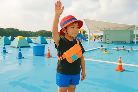 夢の監視員体験！プールのおしごとチャレンジ！