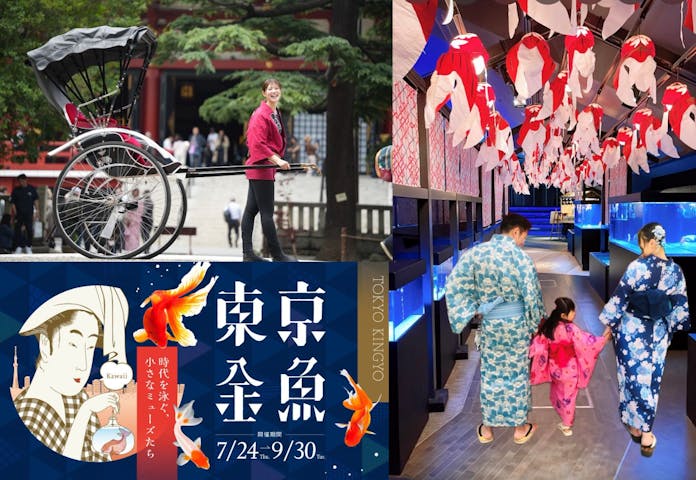 すみだ水族館×東京力車×浅草着物レンタル華雅