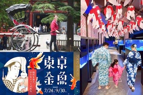 浅草着物レンタル華雅×東京力車×すみだ水族館コラボチケット