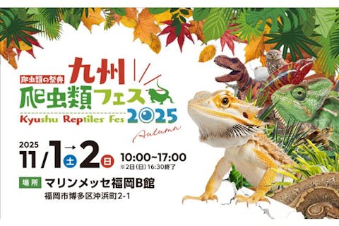 【当日券】九州爬虫類フェス2025Autumn　＠マリンメッセ福岡B館（11/1・2開催）