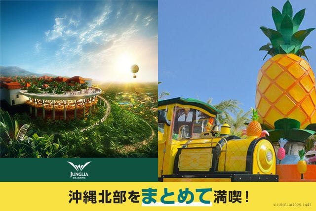 北部満喫セット券　JUNGLIA　OKINAWA×ナゴパイナップルパーク