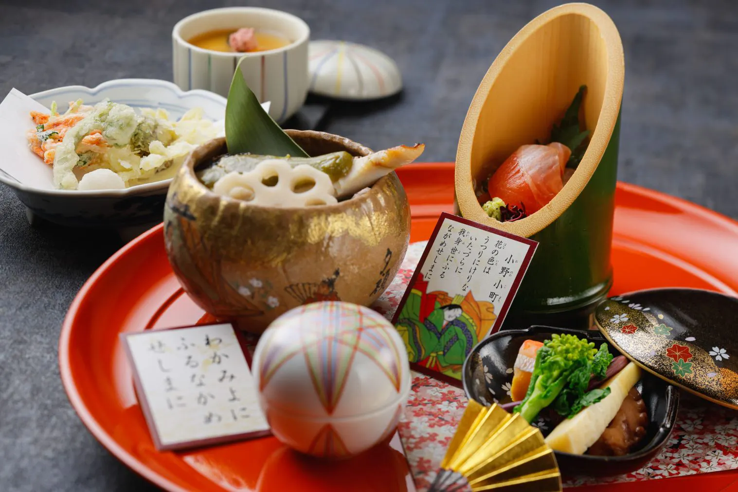 【琵琶湖ホテル（日本料理 おおみ）】＜シャンパン付き＞百人一首ランチ