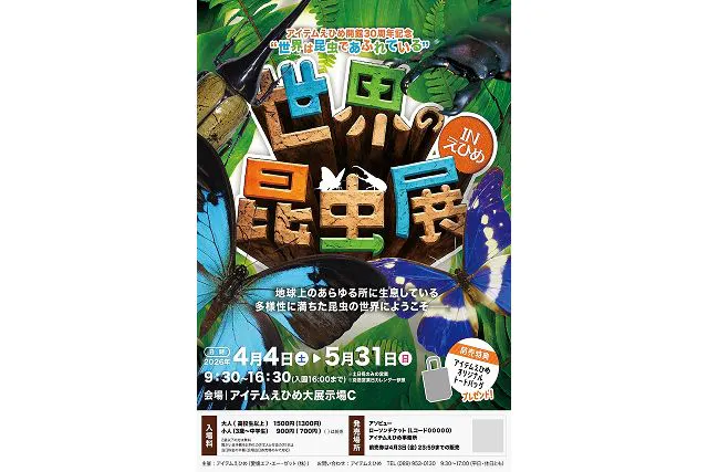 【当日券】世界は昆虫であふれている「世界の昆虫展」in えひめ