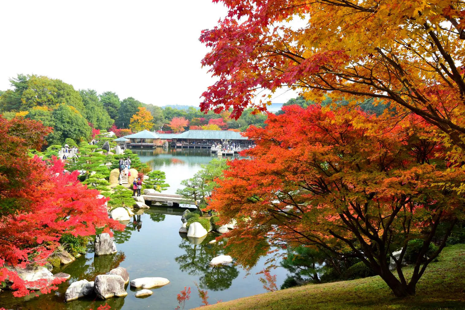 広島・三景園 入園券｜お土産の絵ハガキ付き！