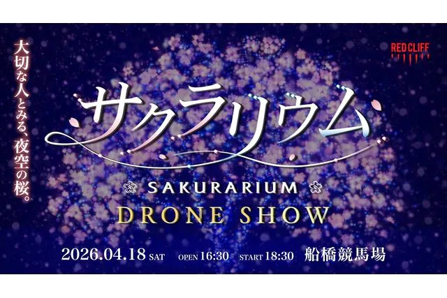 【最大30%割引・4/18開催】サクラリウム　〜春のドローンショーイベント〜　＠船橋競馬場