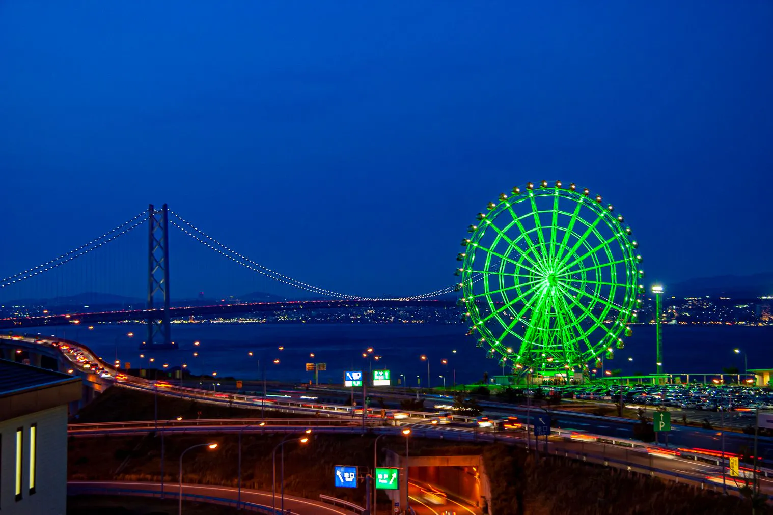 【窓口に並ばず入場】明石海峡大橋の夜景を満喫！淡路SA大観覧車 前売り電子チケット（当日購入OK）