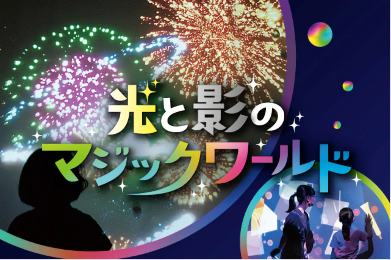 【前売／特別展＋入館券】夏の特別展「光と影のマジックワールド～見て触れて遊ぶ、体験型アートの祭典～」