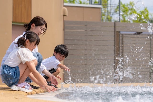 日陰のレストエリア