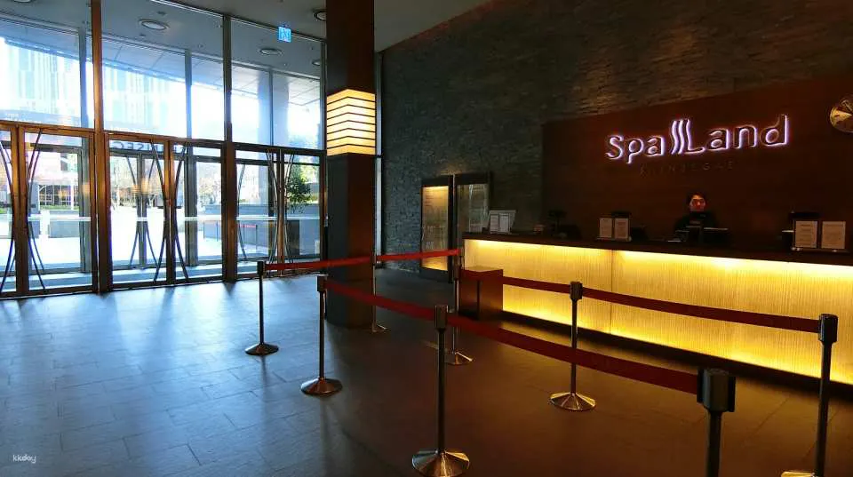 新世界スパランドの受付