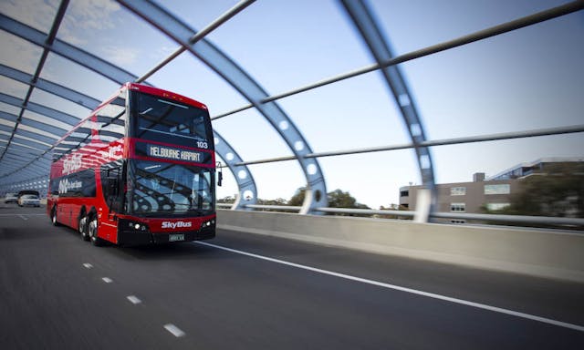 <メルボルン・空港シャトルバス>SkyBus 乗車チケット・空港〜メルボルン市内の写真が表示されています