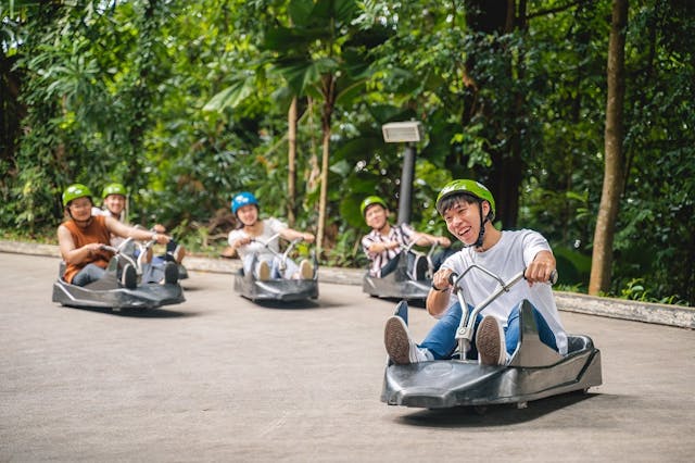 <シンガポール・遊園地>スカイラインリュージュ・スカイライドの写真が表示されています