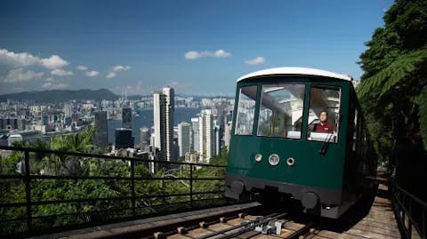 <ビクトリアピーク・登山列車>香港ピークトラム乗車チケットの画像を表示しています