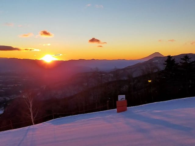 【2023年初日の出】恋人の聖地（八ヶ岳展望台）