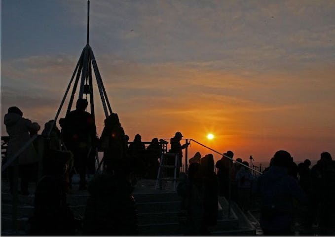 【2023年初日の出】札幌もいわ山ロープウェイ山頂展望台