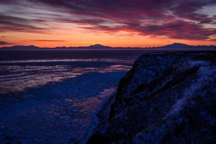 【2023年初日の出】網走市　能取岬