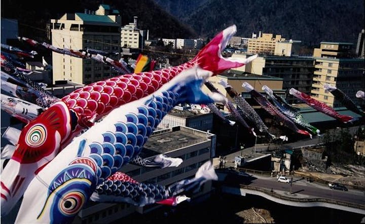 第35回定山渓温泉渓流鯉のぼり