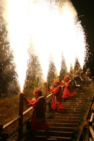 地獄谷の鬼花火