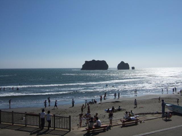 親子岩ふれ愛ビーチ海水浴場