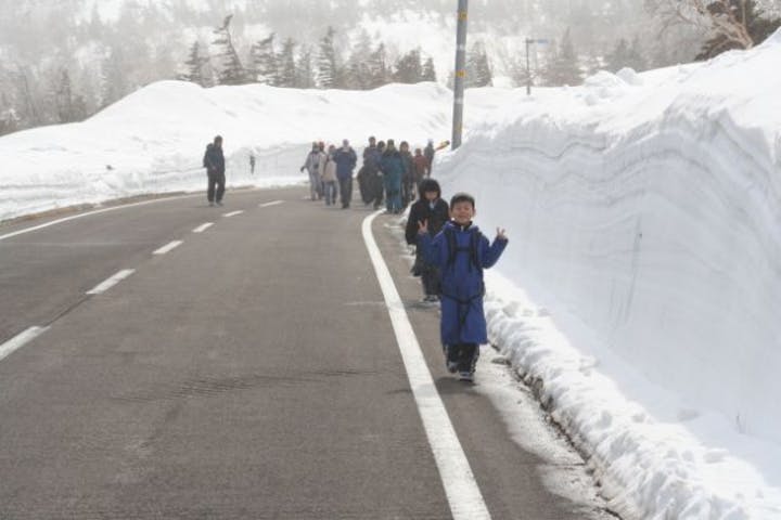 知床雪壁ウオーク