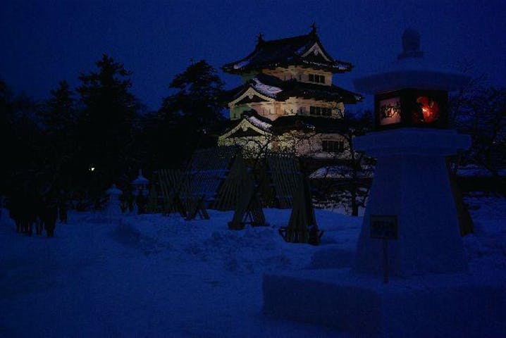 弘前城雪燈籠まつり アソビュー 弘前城雪燈籠まつり アソビュー