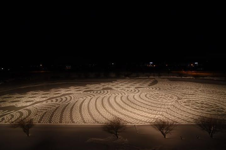 【2021年中止】冬の田んぼアート