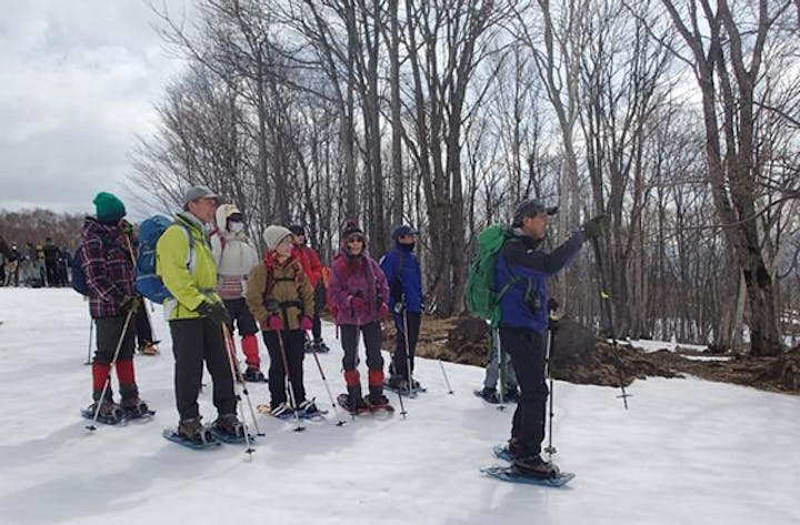 網張高原スノーシューハイキング