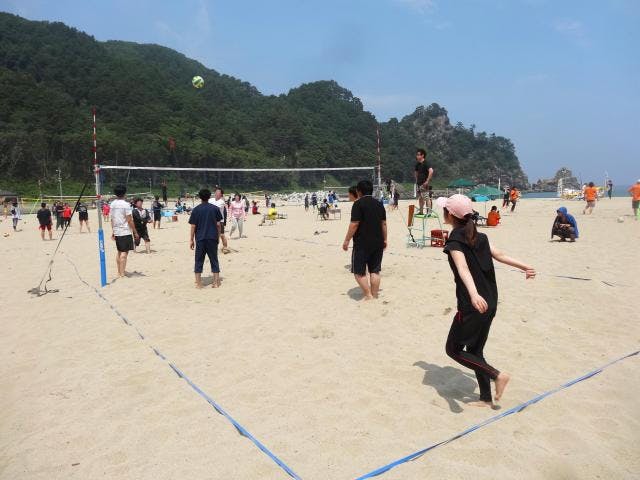 北緯40度普代浜ビーチバレーボール大会