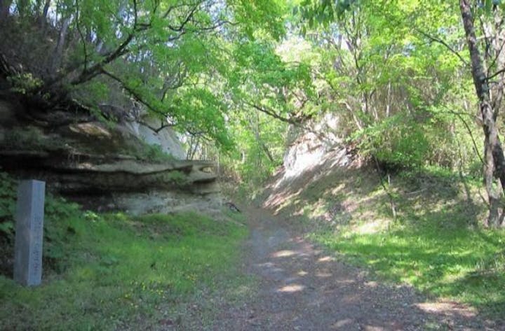 国指定天然記念物「浪打峠の交叉層」