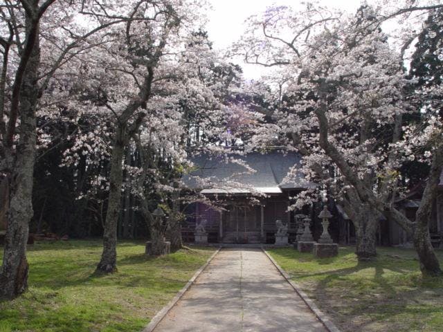 坂元神社（蓑首城跡）