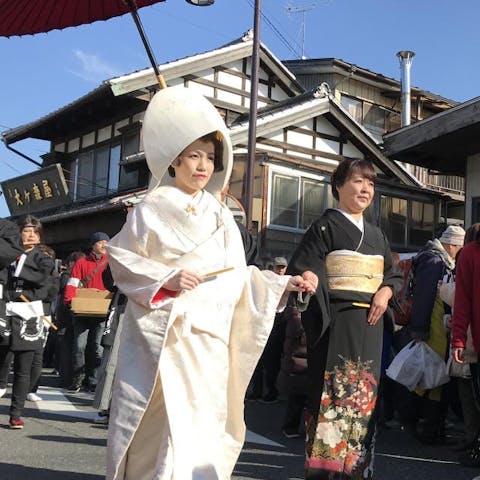 吉岡八幡神社島田飴まつり
