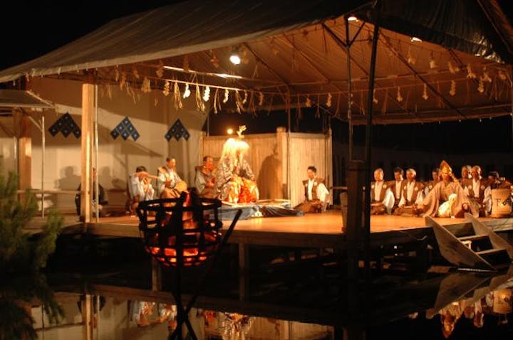 黒川能野外能楽「水焔の能」