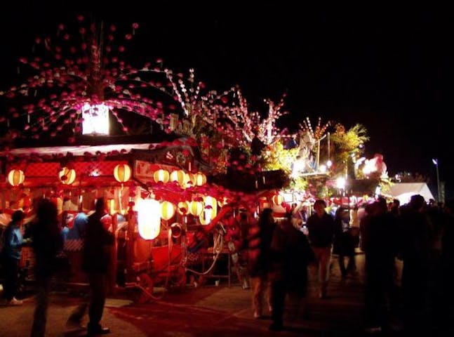 羽山神社の山車祭