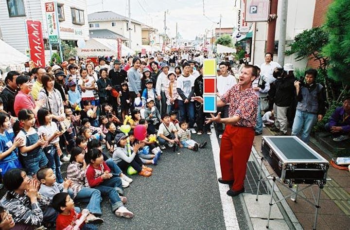 鏡石「牧場の朝」オランダ・秋祭り