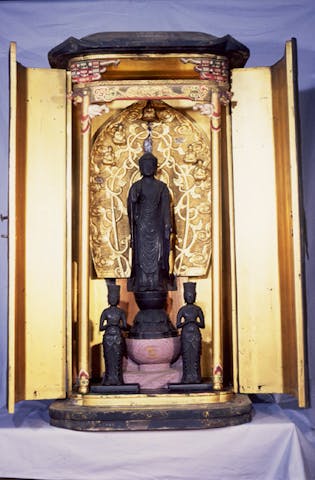 金銅阿弥陀如来三尊像