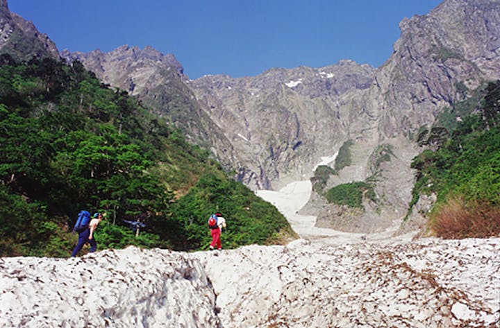 谷川岳一ノ倉沢の万年雪